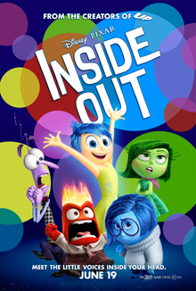 اكثر من مليار ونصف دولار إيرادات فيلم (inside Out) 1 Inside Out 2015 film poster