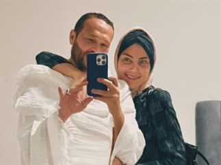 ريهام حجاج تؤدي مناسك الحج برفقة زوجها 1 2697702 0