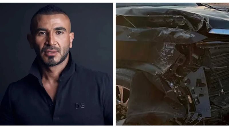 تعرض الفنان احمد سعد لحادث سير 1 152