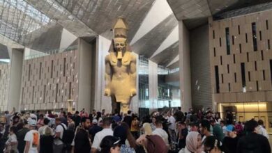 المتحف المصري الكبير يشهد إقبالًا غير مسبوق من المصريين 7 2805633 0