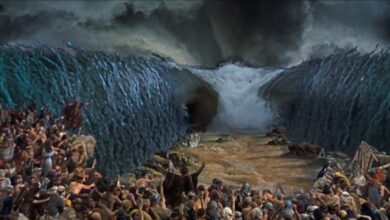 ten commandments charlton heston red sea
