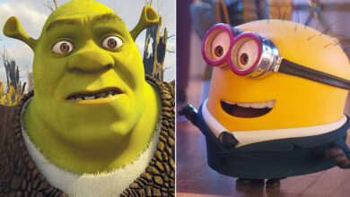 shrek minions split