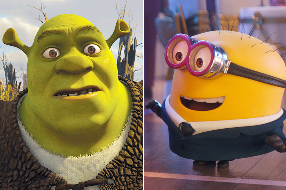 كرتون شريك 5 وميونيونز 3 قادمان في 2026 1 shrek minions split