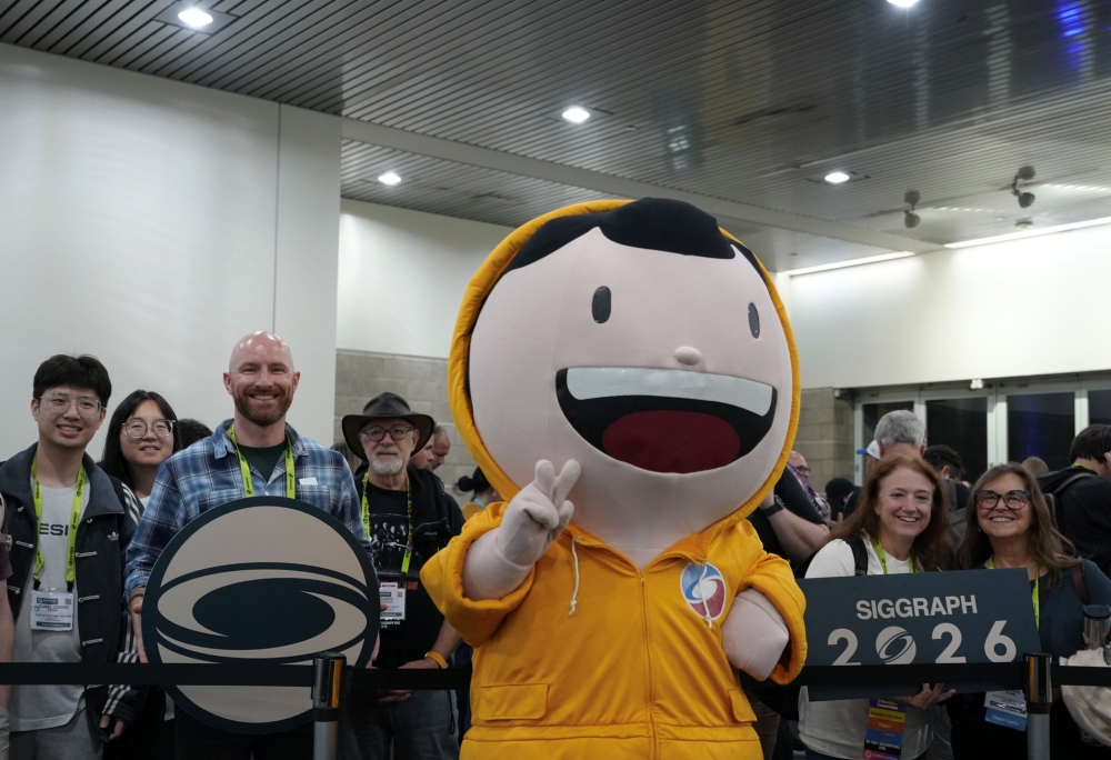 SIGGRAPH mascot Mavyn Vu c 2026 ACM SIGGRAPH